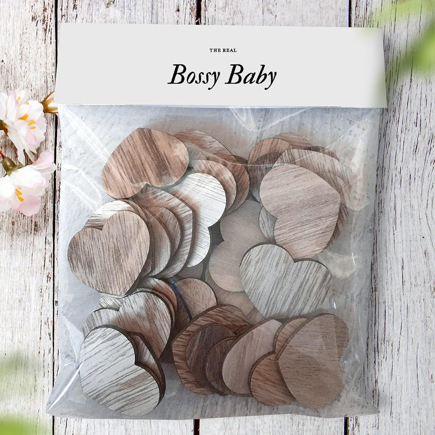 Wooden Hearts for Crafts - for Guest Book - Small Wooden Hearts - Wood Tokens - Cutout Hearts - Wood Hearts for Crafts 50 Pieces (Rustic Hearts)